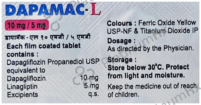 Dapamac L 10mg/5mg Tablet