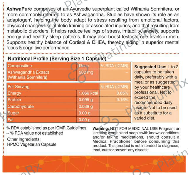 Purecise AshwaPure Vegan Capsule