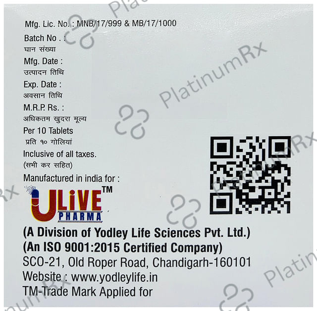 Acelive MR 100/250/325mg Tablet 10s