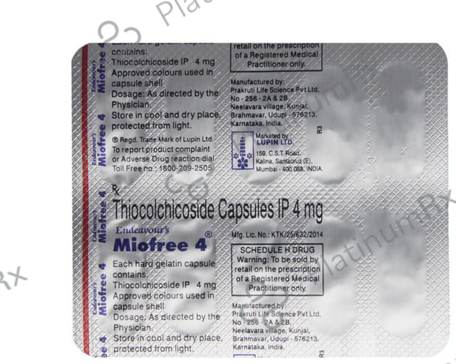 Miofree 4mg Capsule 10s
