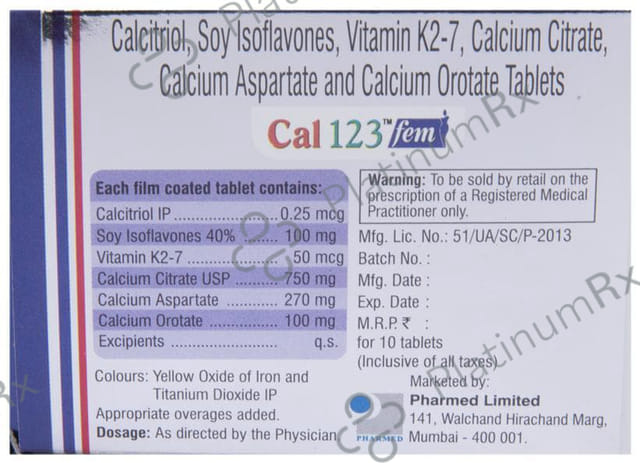 Cal 123 Fem Tablet 10s