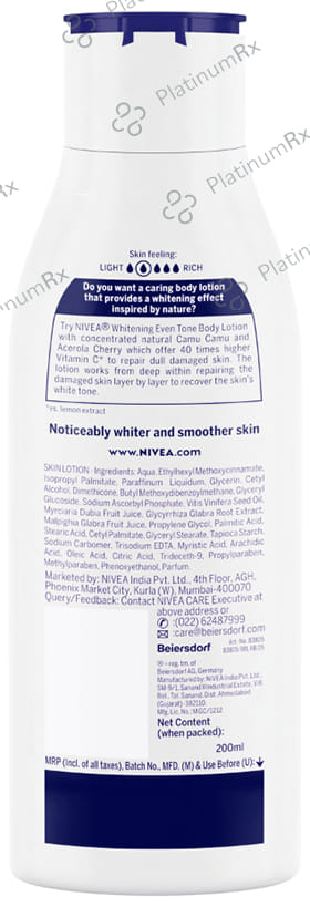 Nivea Natural Glow Body Lotion 200ml