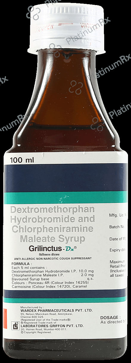 Grilinctus DX 2/10mg Syrup 100ml