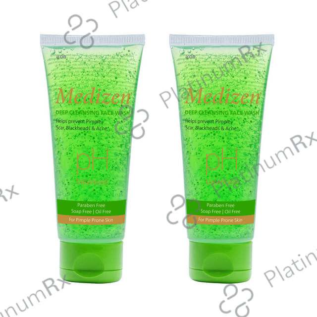 Medizen Deep Cleansing Face Wash (100ml Each) 2 Tube