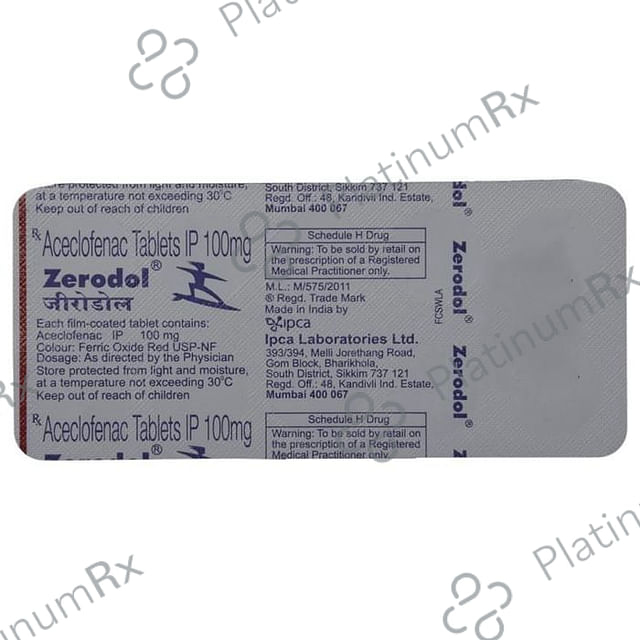 Zerodol 100mg Tablet 10s