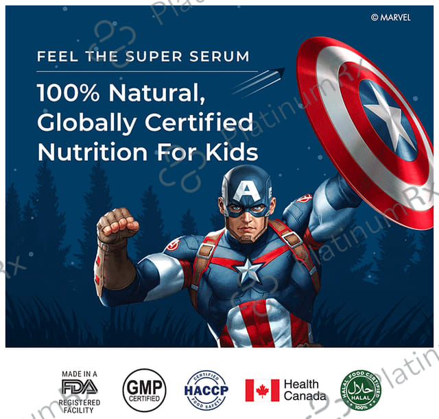 Wellbeing Nutrition Marvel Melts Multi Vitamins - Oral Thin Strip for Brain, Immunity & Growth - Flavour Tropical Berry