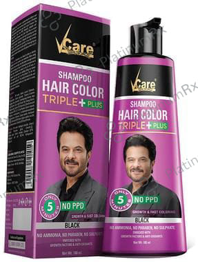 V Care Hair Color Triple Plus Black Shampoo