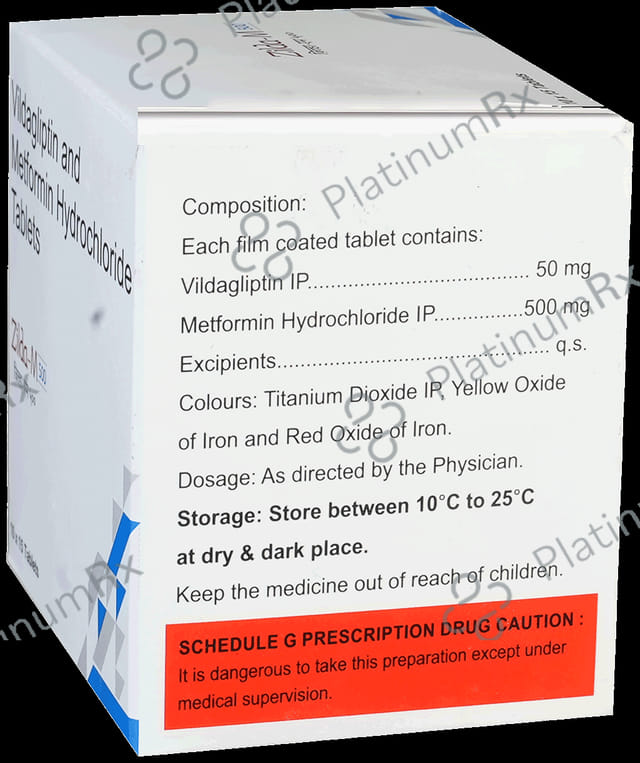 Zilda M 500mg/50mg Tablet