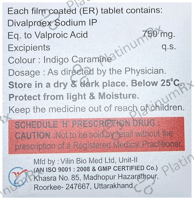 Divalna ER 750mg Tablet 10s