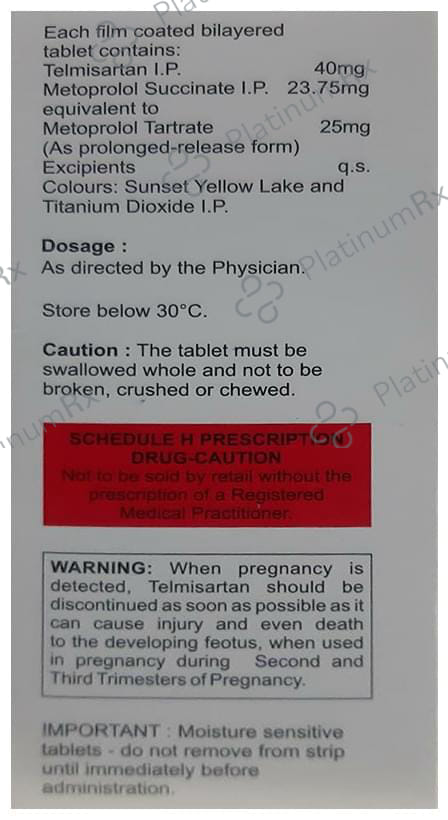 Met XL T 25/40mg Tablet 20s