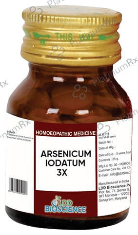 LDD Bioscience Arsenicum Iodatum 3X 25 gm