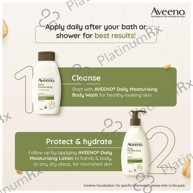 Aveeno Daily Moisturising Lotion Fragrance Free 354ml