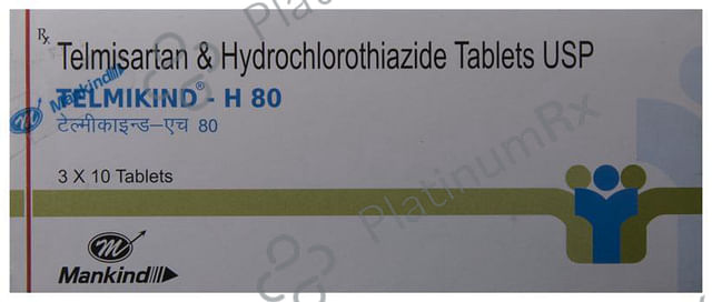 Telmikind H 12.5/80mg Tablet 10s