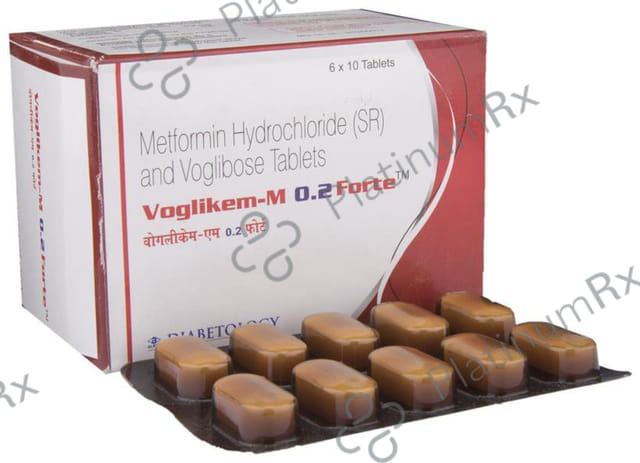Voglikem M 0.2/1000mg Forte Tablet SR 10s