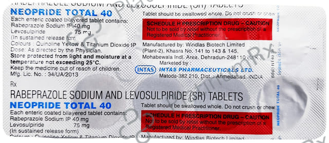 Neopride Total 75/40mg Tablet SR 10s
