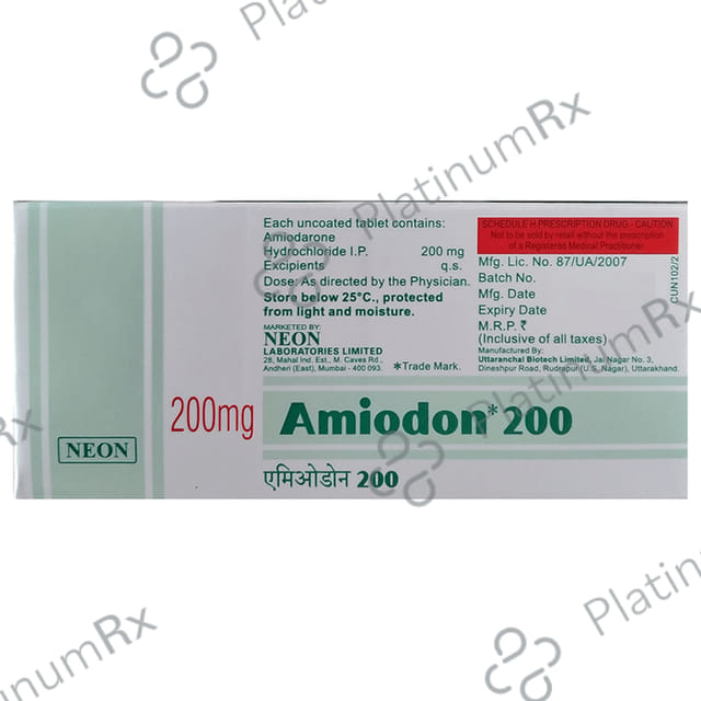 Amiodon 200mg Tablet 10s