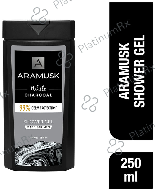 Aramusk White Charcoal 99% Germ Protection Shower Gel