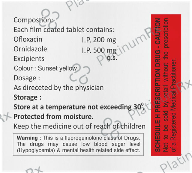 Vaxflox OZ 200/500mg Tablet 10s