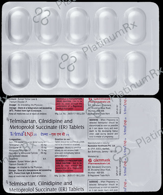Telma LNB Tablet 25mg ER 10s