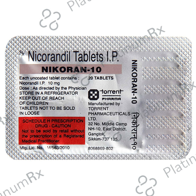 Nikoran 10mg Tablet 20s