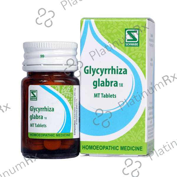 Dr Willmar Schwabe India Glycyrrhiza Glabra Trituration Tablet 1X