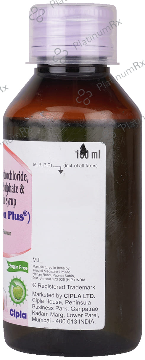 Cheston Plus Expectorant Green Apple Sugar Free 100ml