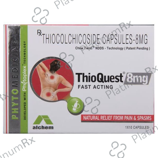 Thioquest 8mg Fast Acting Capsule