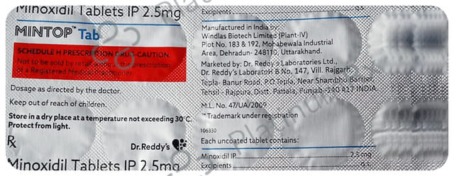 Mintop 2.5mg Tablet 10s