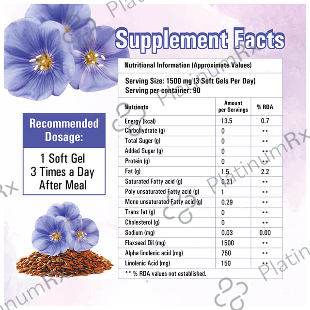 Aplomb Omega 3 Flax Seed Oil Softgel 90s