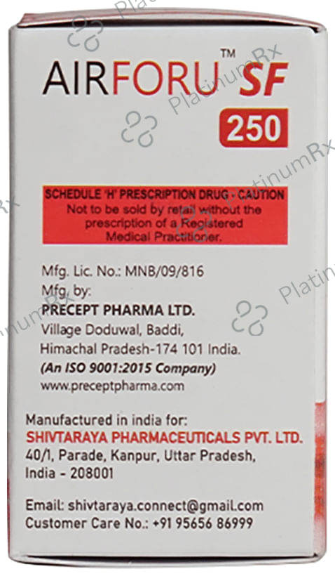 Airforu SF 250/0.05mcg DPI Capsule 30s