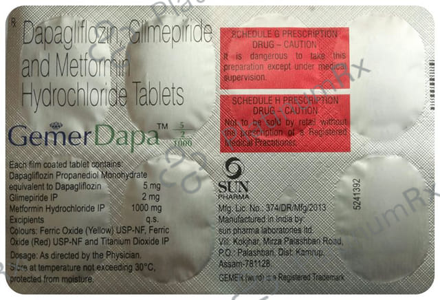 Gemer Dapa 5/2/1000mg Tablet 7s