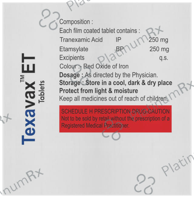 Texavax ET 250/250mg Tablet 10s