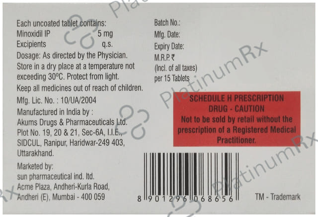 Anasure 5mg Tablet 15s