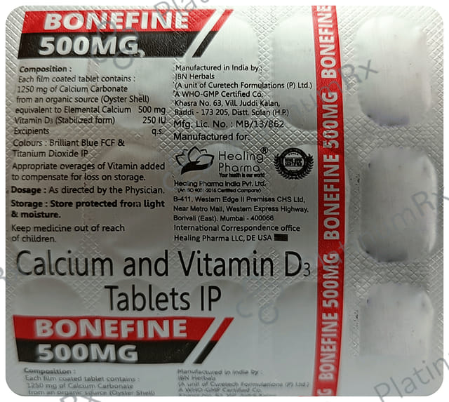 Bonefine 500mg Tablet 15s