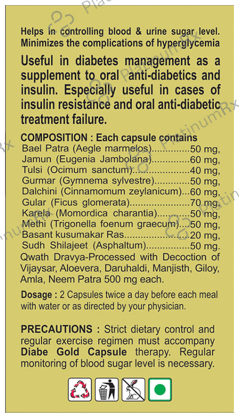 Basic Ayurveda Diabe Gold Capsule