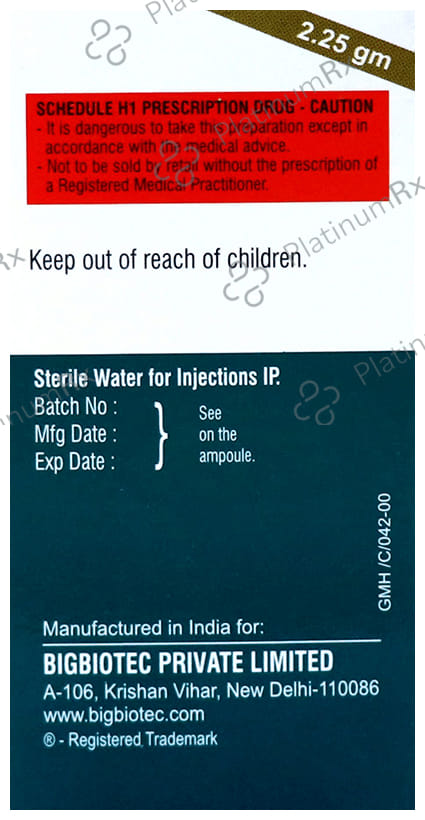 Tazotec Fort 2.25gm Injection