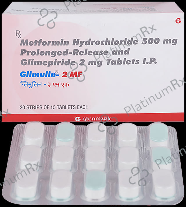 Glimulin 2/500mg MF Tablet PR 15s