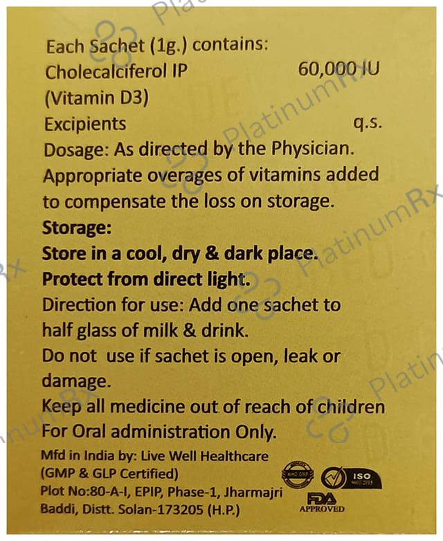 Devored 60000IU Granules 1gm