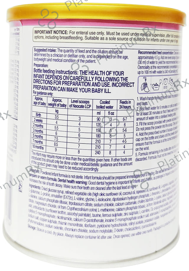 Neocate LCP Infant Formula 0.1mg Powder 400gm