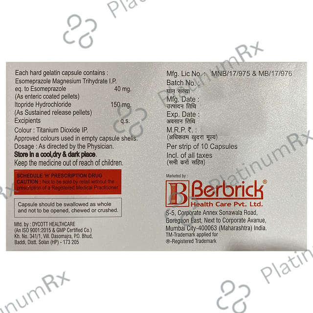 Esobrick IT 40mg/150mg Capsule