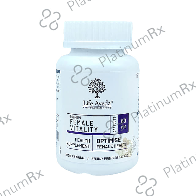 Life Aveda Premium Female Vitality Veg Capsule
