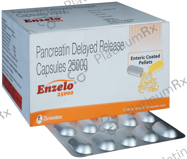 Enzelo 25000mg Capsule 10s