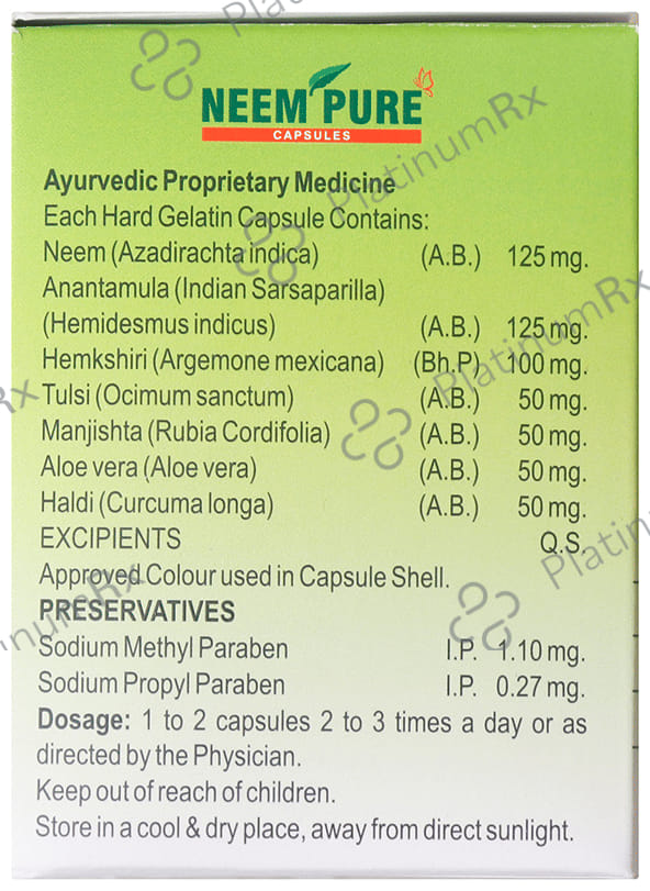 Trio Neem Pure Capsule 10s