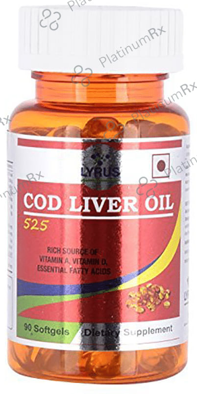Lyrus Cod Liver Oil 525 Softgels