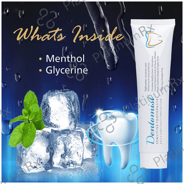 Dentomist Sensitive Toothpaste (100gm Each) 2 Tube