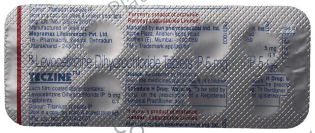 Teczine 5mg Tablet 10s