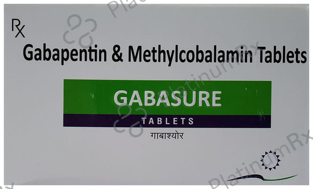 Gabasure 300mg/500mcg Tablet 10s