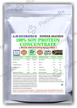 A.M Nutratech Power Matrix 100% Soy Protein Concentrate Powder 2lb