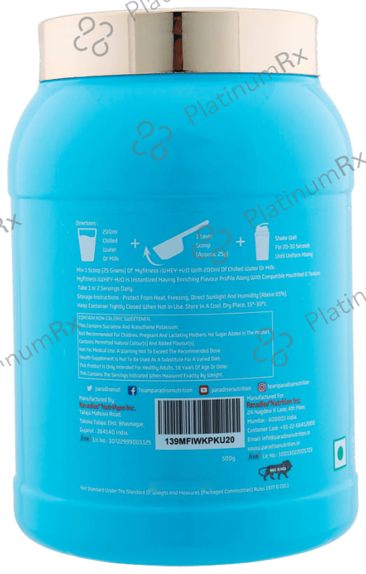 Myfitness iWhey - H2O Powder Kesar Pista Kulfi 500 gm