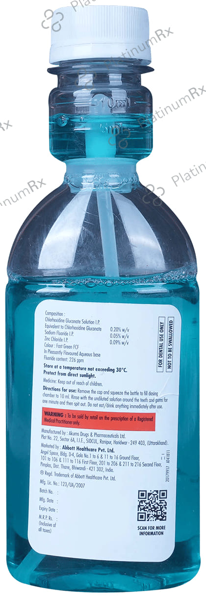 Orahex DG Oral Rinse Spearmint Sugar Free Mouth Wash 150ml